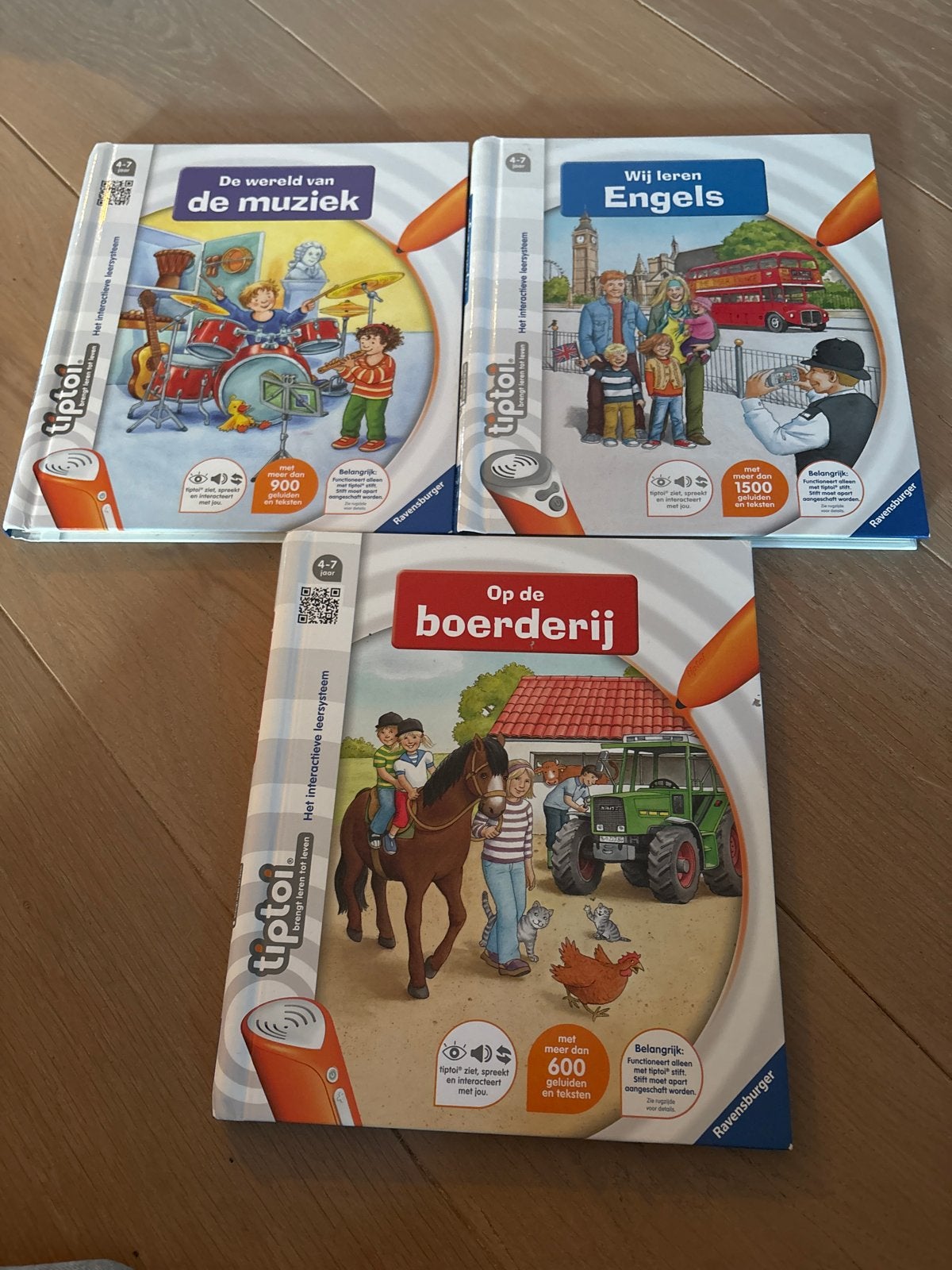 3 tip toi boeken voor 4 tot 7 jaar, alleen ophalen, Ophalen, Gelezen, Non-fictie