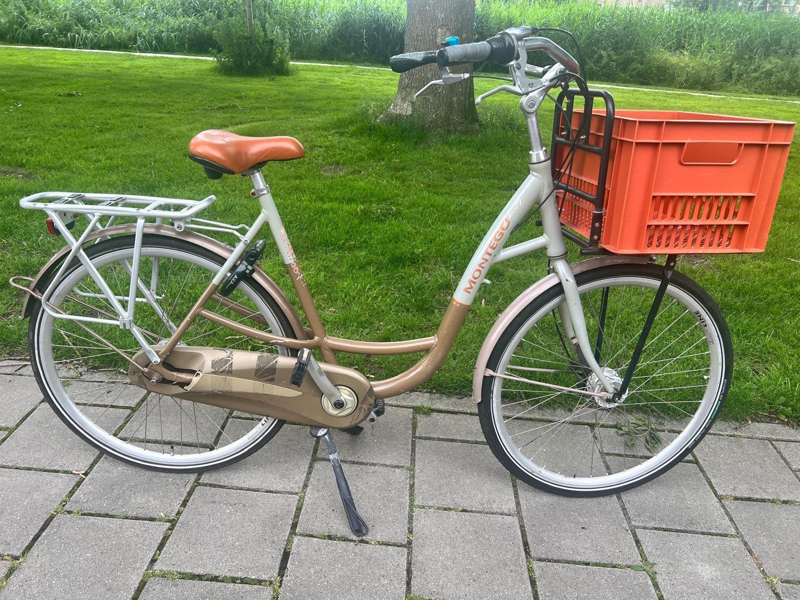 Montego fiets, Fietsen en Brommers, Overige merken, Versnellingen, Ophalen of Verzenden, Schijfrem