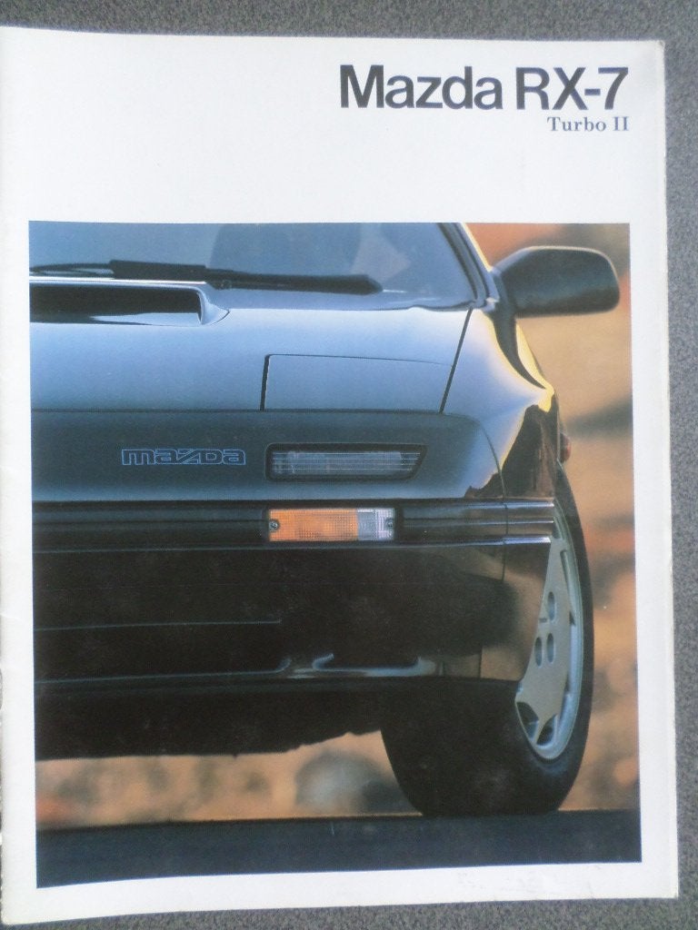 Mazda RX-7 Turbo II 1987 Brochure, Ophalen of Verzenden, Zo goed als nieuw, Mazda