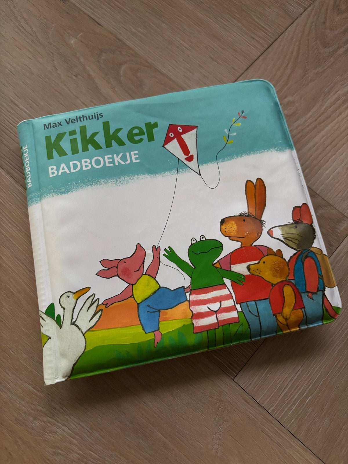 Kikker Badboekje - Max Velthuijs, Ophalen, Zo goed als nieuw, Uitklap-, Voel- of Ontdekboek, 0 tot 6 maanden