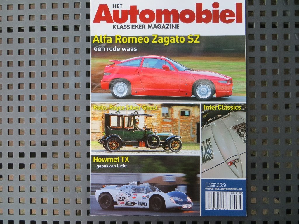 Automobiel 3 2010 Alfa Zagato SZ, Rolls-Royce Silver Ghost, Ophalen of Verzenden, Nieuw, Alfa Romeo