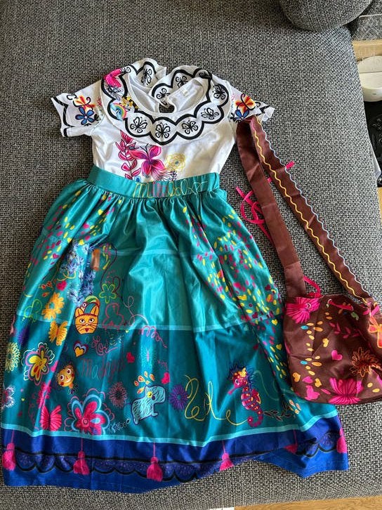Encanto jurk met tasje - Maat 120, Ophalen, Zo goed als nieuw, 110 t/m 116, Meisje