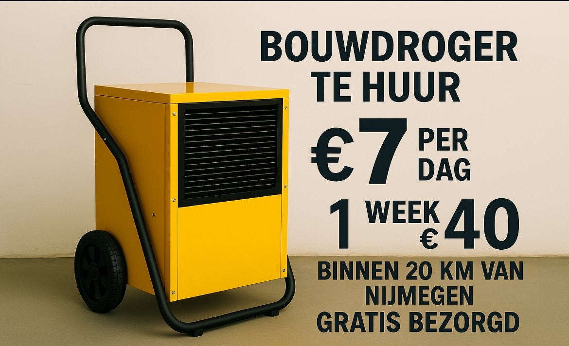 Bouwdroger te huur!, 100 liter of meer, Verzenden, Zo goed als nieuw, Transportkar