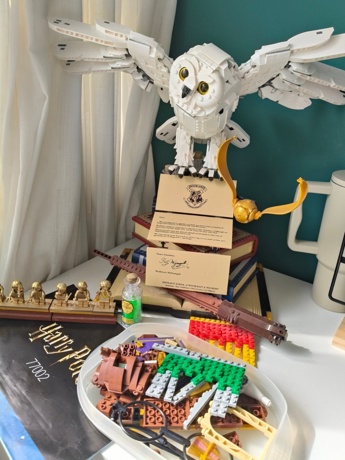 Harry potter Hedwig (let op niet officiële lego), Lego, Harry Potter, Ophalen of Verzenden, Complete set