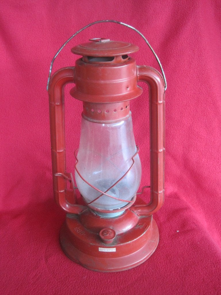 Grote metalen stormlantaarn., Ophalen of Verzenden