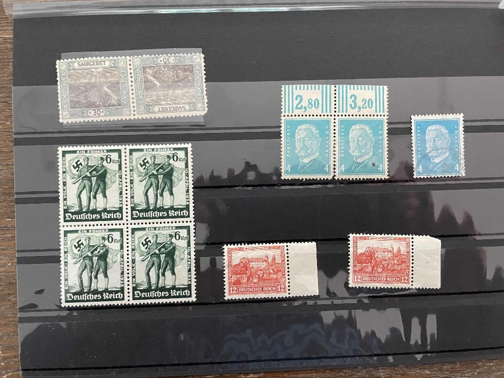 postzegels Duitsland Duits rijk en Saar tete a beche (55), Verzenden, BRD, Postfris