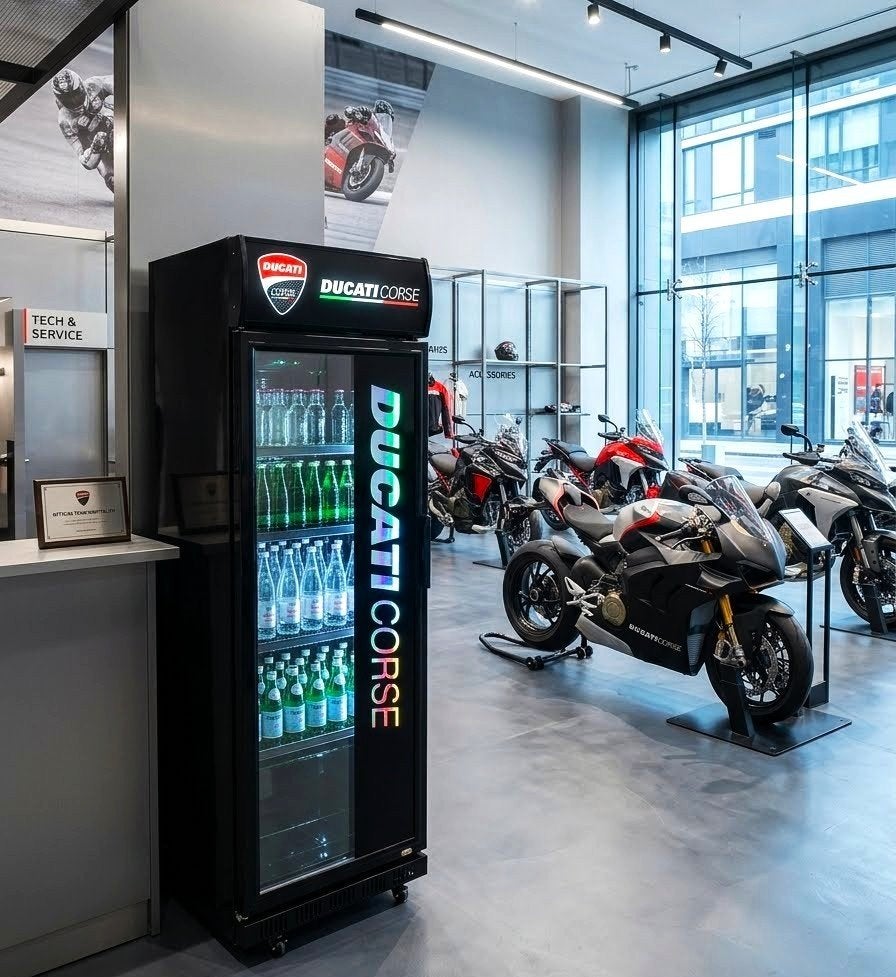 KS snelkoeler met reclame met uw motor of eigen merk, Zonder vriesvak, 200 liter of meer, Nieuw, 160 cm of meer