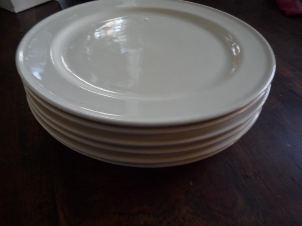 Royal Boch Belgium 6 witte borden Ø 30 cm, Ophalen, Nieuw, Bord(en), Overige stijlen