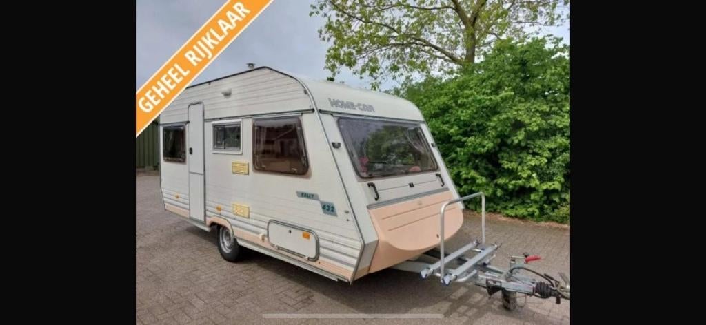 Home-car 432 Rally ( Homecar ) 4 persoons caravan, Home-car, Standaardzit, Dwarsbed, 750 - 1000 kg