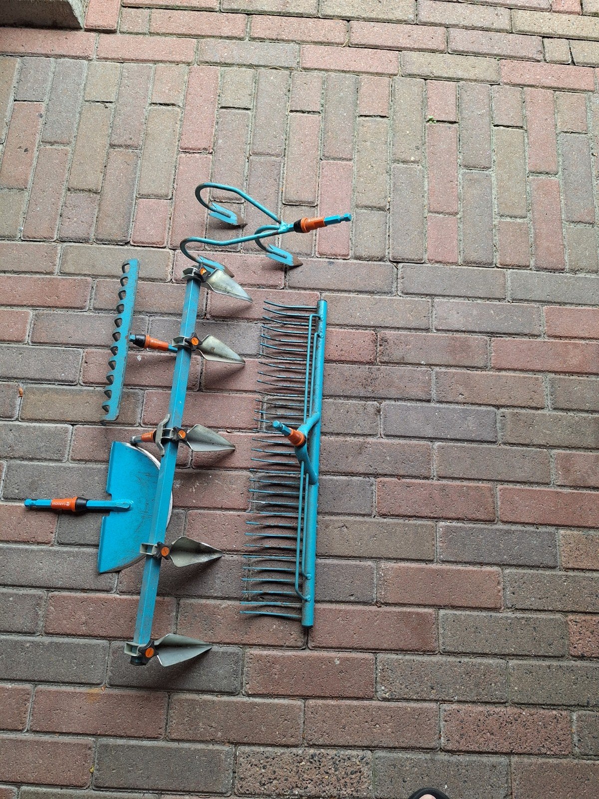 Tuingereedschap  gardena streeptrekker verkocht, Ophalen, Gebruikt