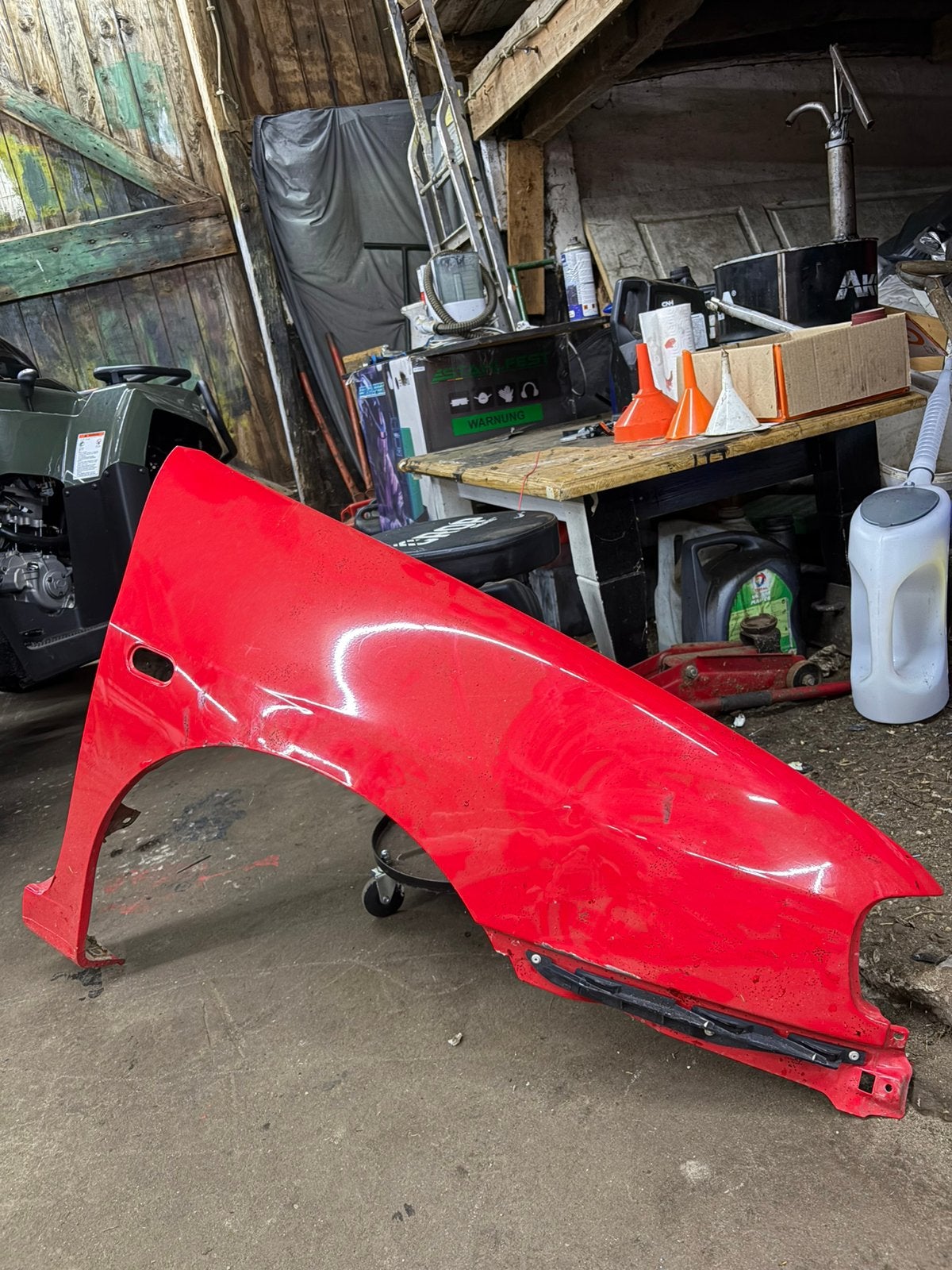 Caddy mk2 rechter zijscherm, Ophalen, Voor, Spatbord