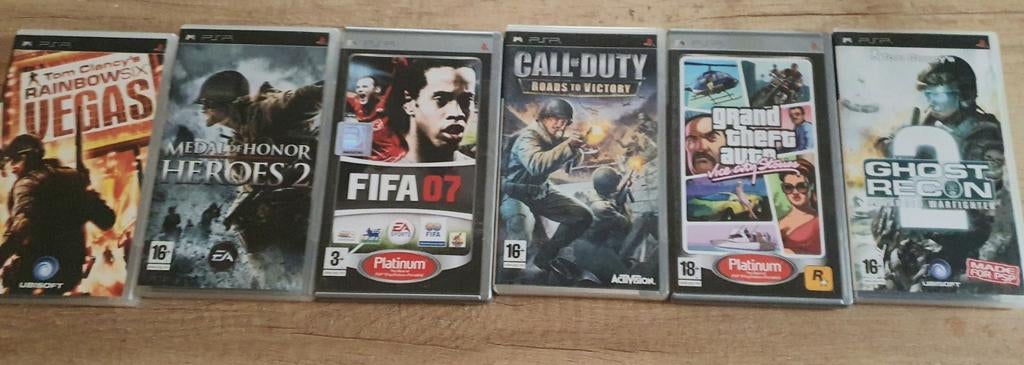 6 Playstation portable  games, Spelcomputers en Games, Ophalen of Verzenden