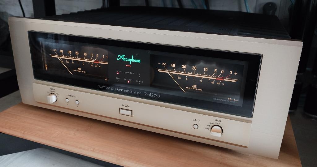 Accuphase P-4200 eindversterker met doos etc., Ophalen, Gebruikt, Overige merken