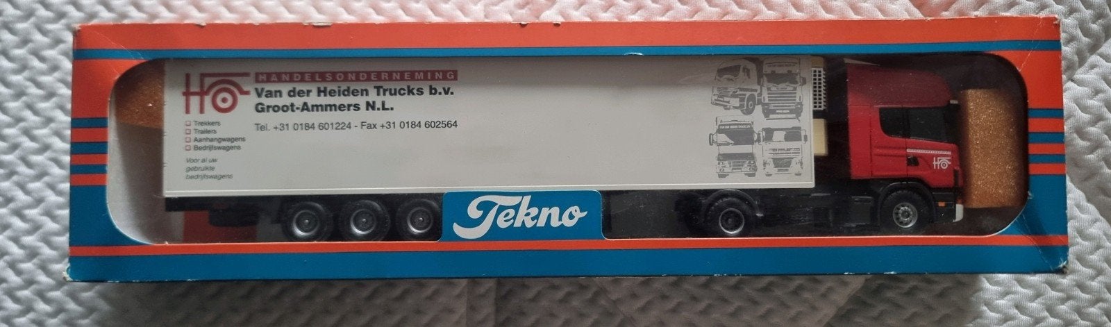 tekno vrachtwagen van der heijden trucks bv, Hobby en Vrije tijd, Modelauto's | 1:50, Ophalen of Verzenden, Zo goed als nieuw