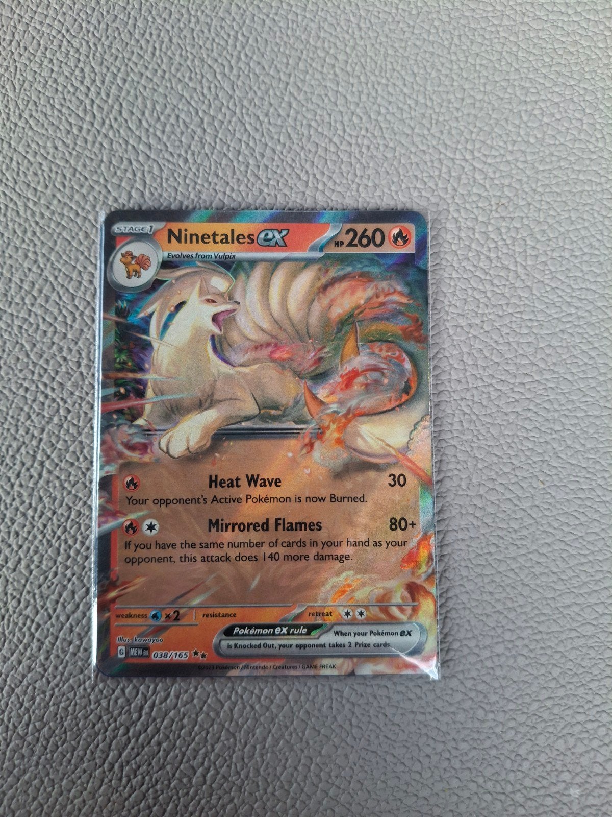 Ninetales EX 038/165 - Pokémon Kaart, Hobby en Vrije tijd, Verzamelkaartspellen | Pokémon, Ophalen of Verzenden, Zo goed als nieuw