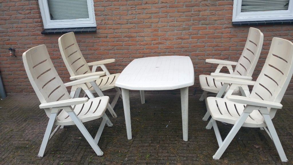 Tuinset, Tuin en Terras, Ophalen, Kunststof, Gebruikt, Stoel