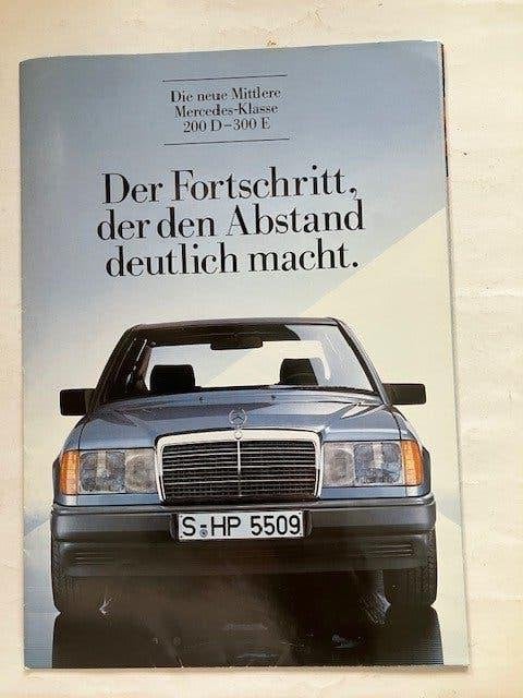 Mercedes-Benz     W124   Brochure    1984       - Duits, Ophalen of Verzenden, Gelezen, Mercedes