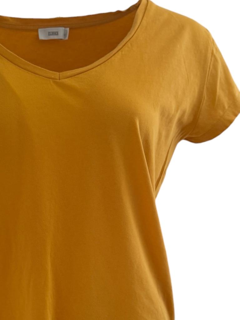 Closed shirt S, Geel, Ophalen of Verzenden, Zo goed als nieuw, Korte mouw