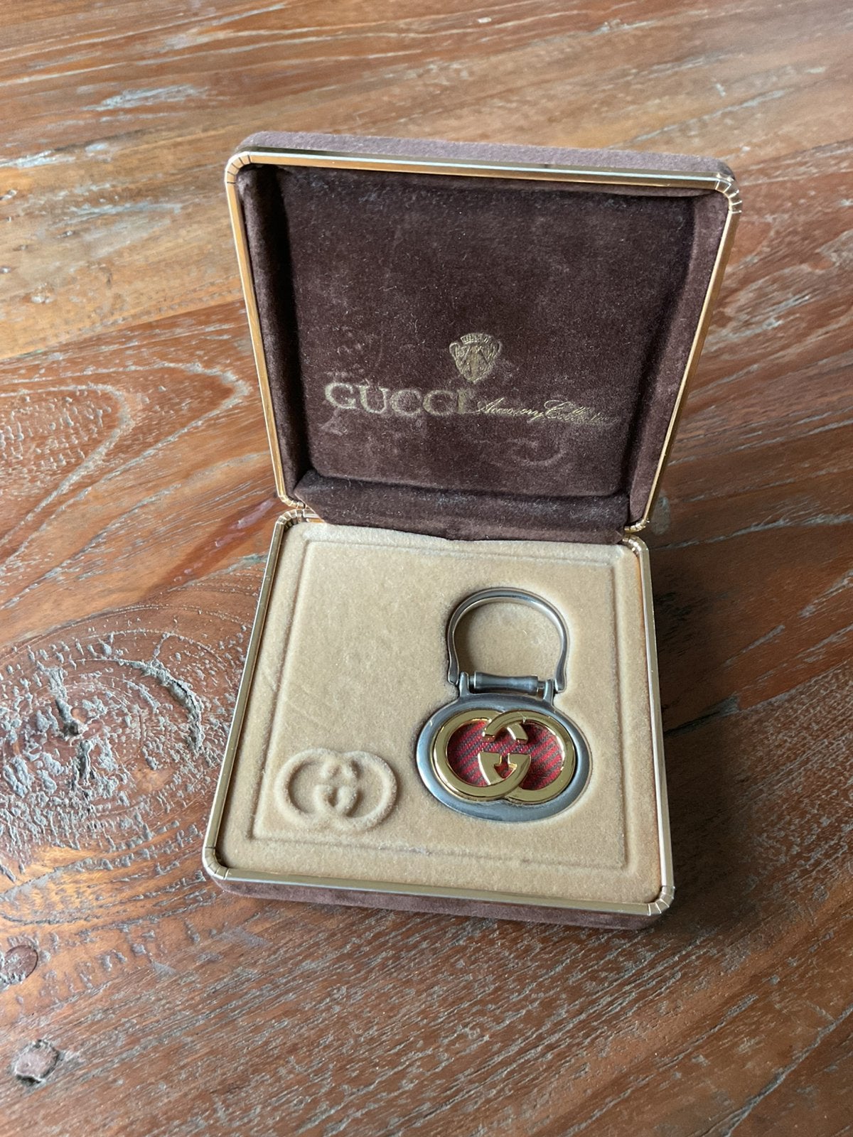 Gucci Interlocking G Sherry Line sleutelhanger, Verzamelen, Sleutelhangers, Ophalen of Verzenden, Nieuw, Overige typen