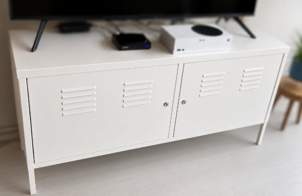 IKEA PS Cabinet, white, Ophalen, Zo goed als nieuw, Industriële