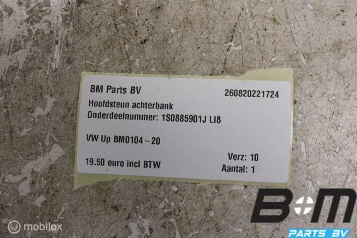 Hoofdsteun achterbank VW Up! 1S0885901J, Gebruikt