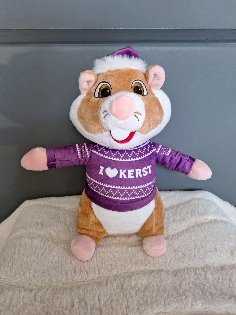 AH hamster i love kerst, Kinderen en Baby's, Speelgoed | Knuffels en Pluche, Albert Heijn, Overige typen, Ophalen of Verzenden