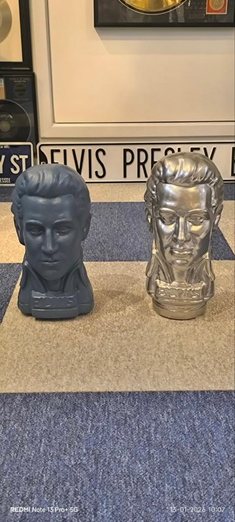Elvis Presley Glazen Hoofden., Ophalen, Zo goed als nieuw