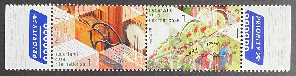 NVPH 3173-74 Europazegels Nationale Muziekinstrumenten PF, Postzegels en Munten, Ophalen of Verzenden, Na 1940, Postfris