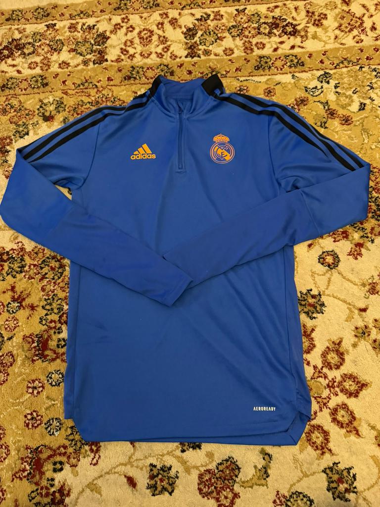 Real madrid trainingspak, Blauw, Ophalen of Verzenden, Zo goed als nieuw, Voetbal