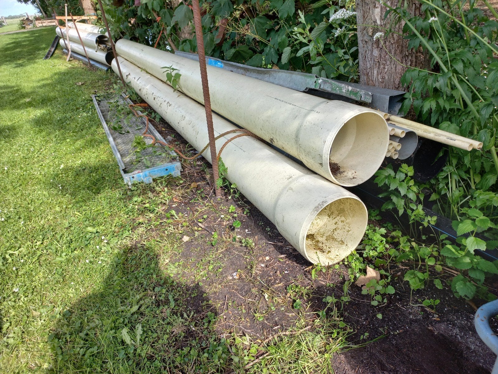 PVC buizen 250 mm dikwandig., Ophalen, Pvc, Nieuw, Rechte buis
