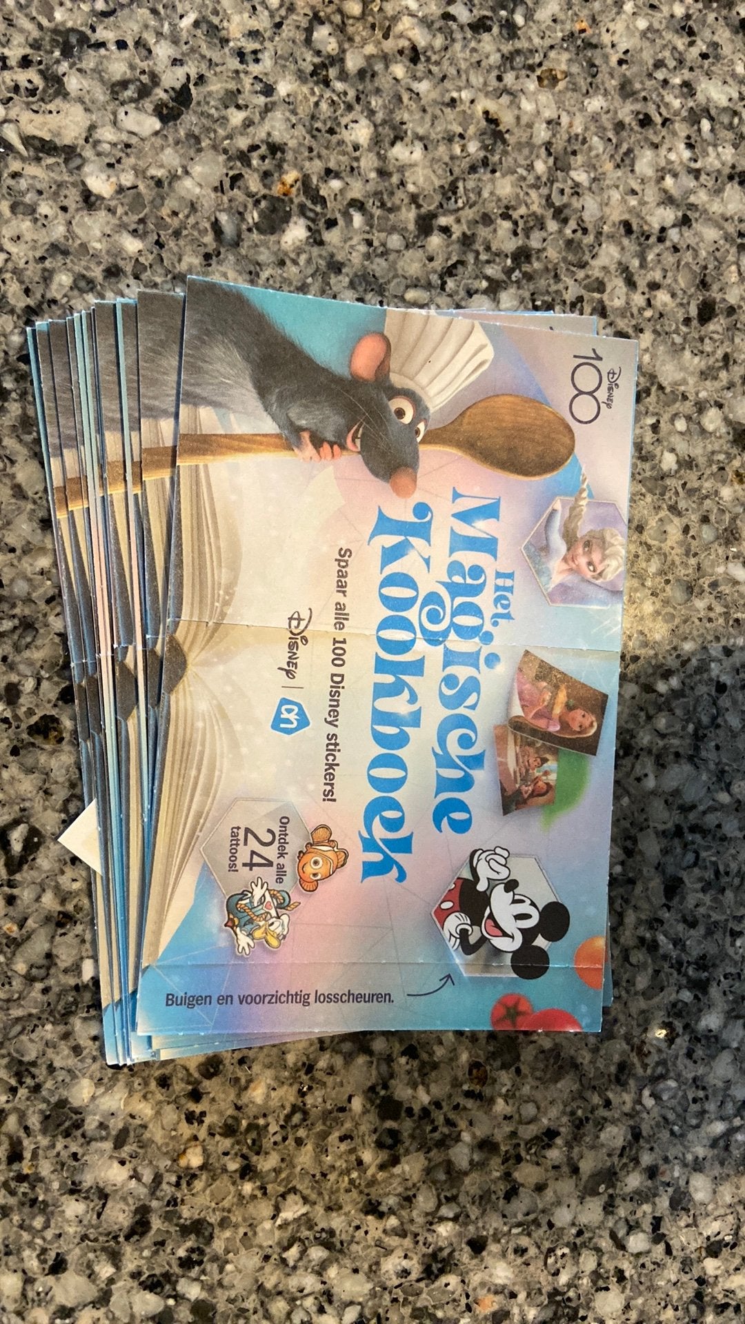AH Magische kookboek plaatjes, Albert Heijn, Ophalen