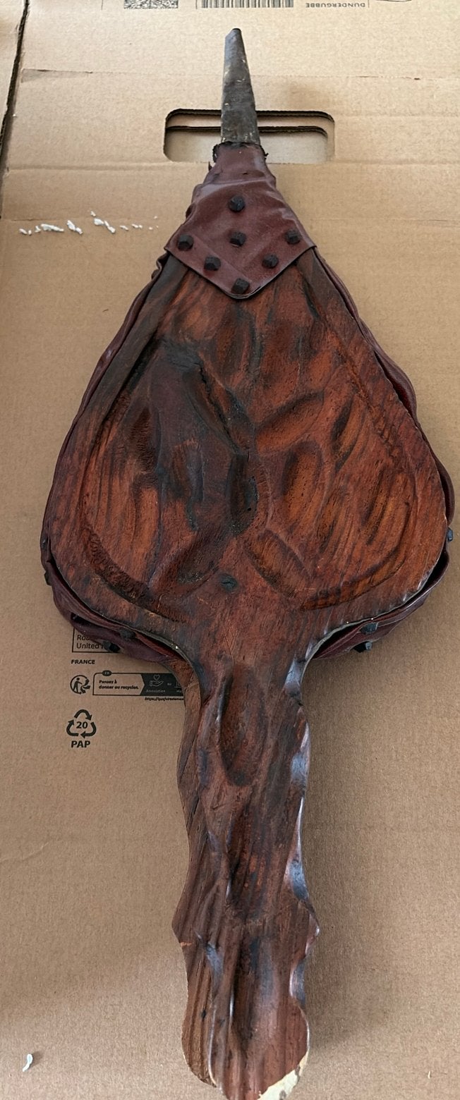 Antieke houten blaasbalg voor open haard, Ophalen, Gebruikt, Vrijstaande haard, Overige soorten