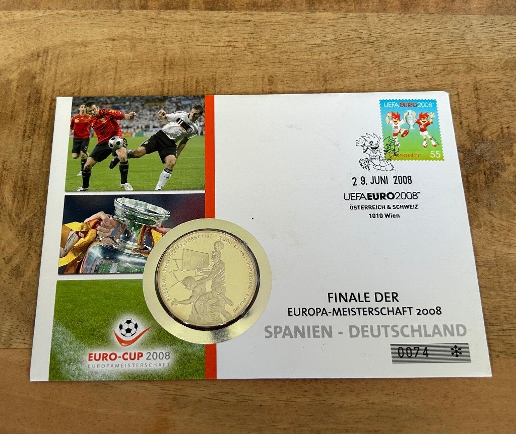 Zilveren EK 2008 penning, Ophalen of Verzenden, Zilver
