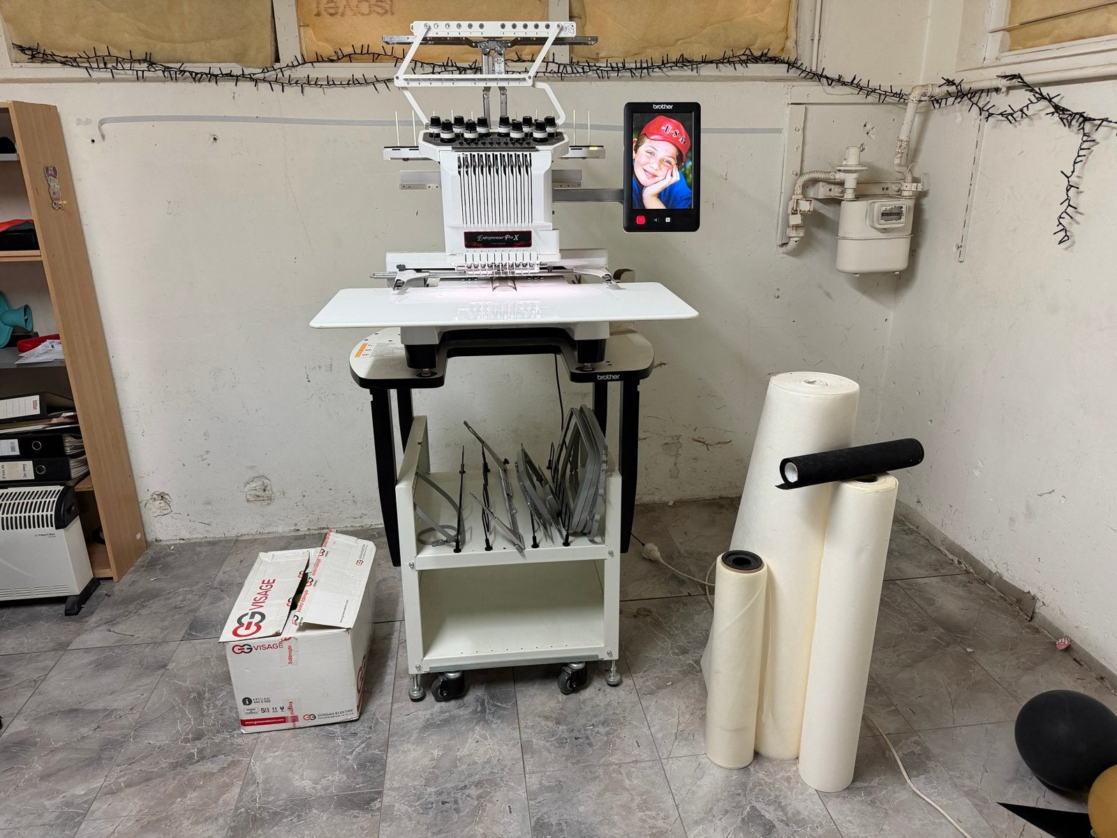 Brother Entrepreneur Pro 1050x borduurmachine - z.g.a.n., Ophalen, Zo goed als nieuw, Naaimachine, Brother