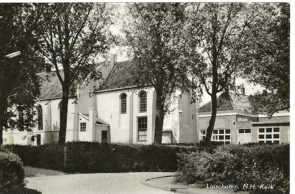 AK Linschoten - N.H. Kerk, Verzenden, 1940 tot 1960, Ongelopen, Utrecht