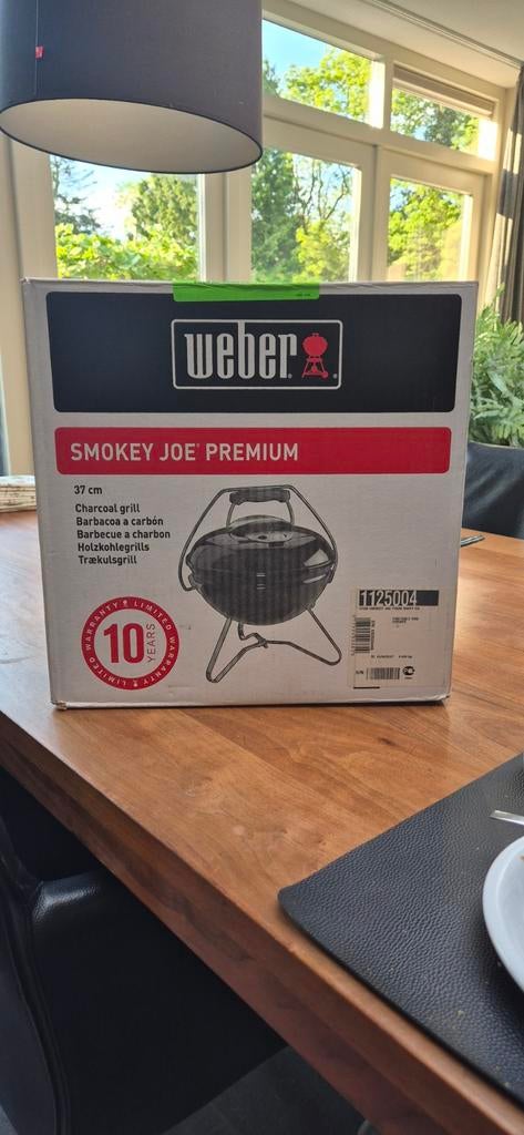 NIEUW Weber Smokey Joe Premium Houtskoolbarbecue 37 cm, Tuin en Terras, Ophalen of Verzenden, Nieuw, Weber