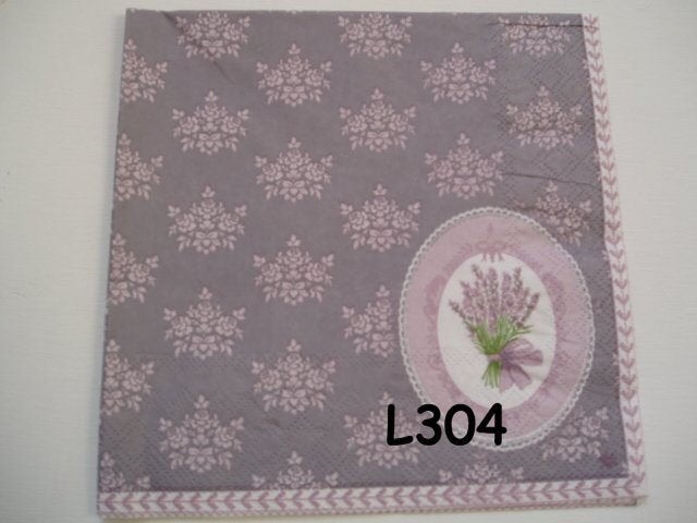 OPRUIMING servetten decoupage - lavendel L304 – 8x, Verzenden, Nieuw