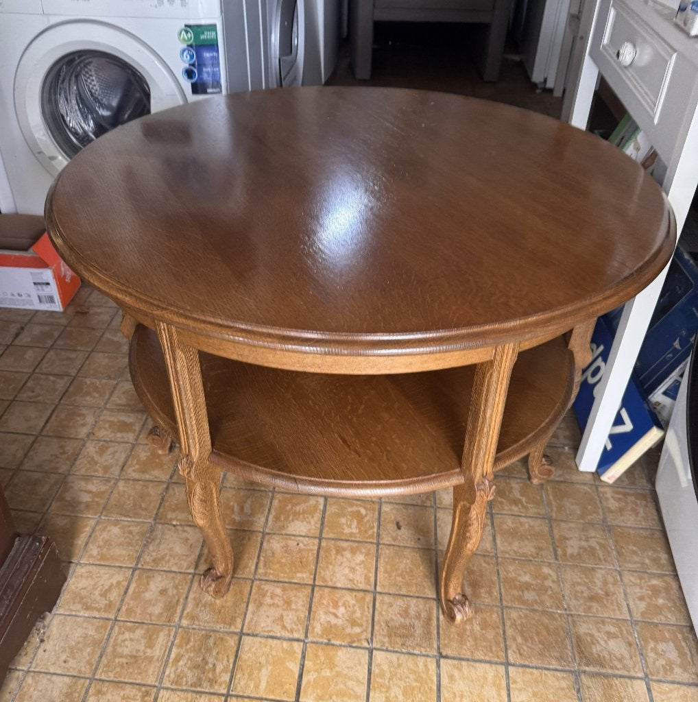 Ronde salontafel, Ophalen, Gebruikt, 50 tot 100 cm, Rond