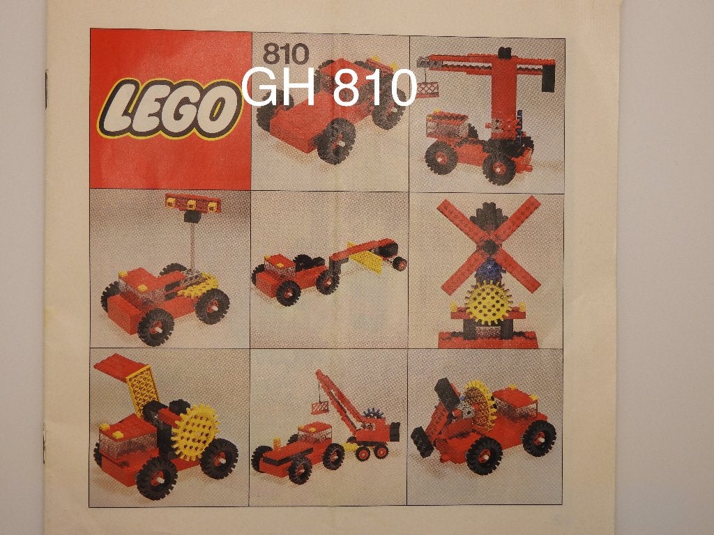 Lego 810 Vintage Gear Truck Set, Gebruikt, Overige thema's, Lego, Inclusief instructies