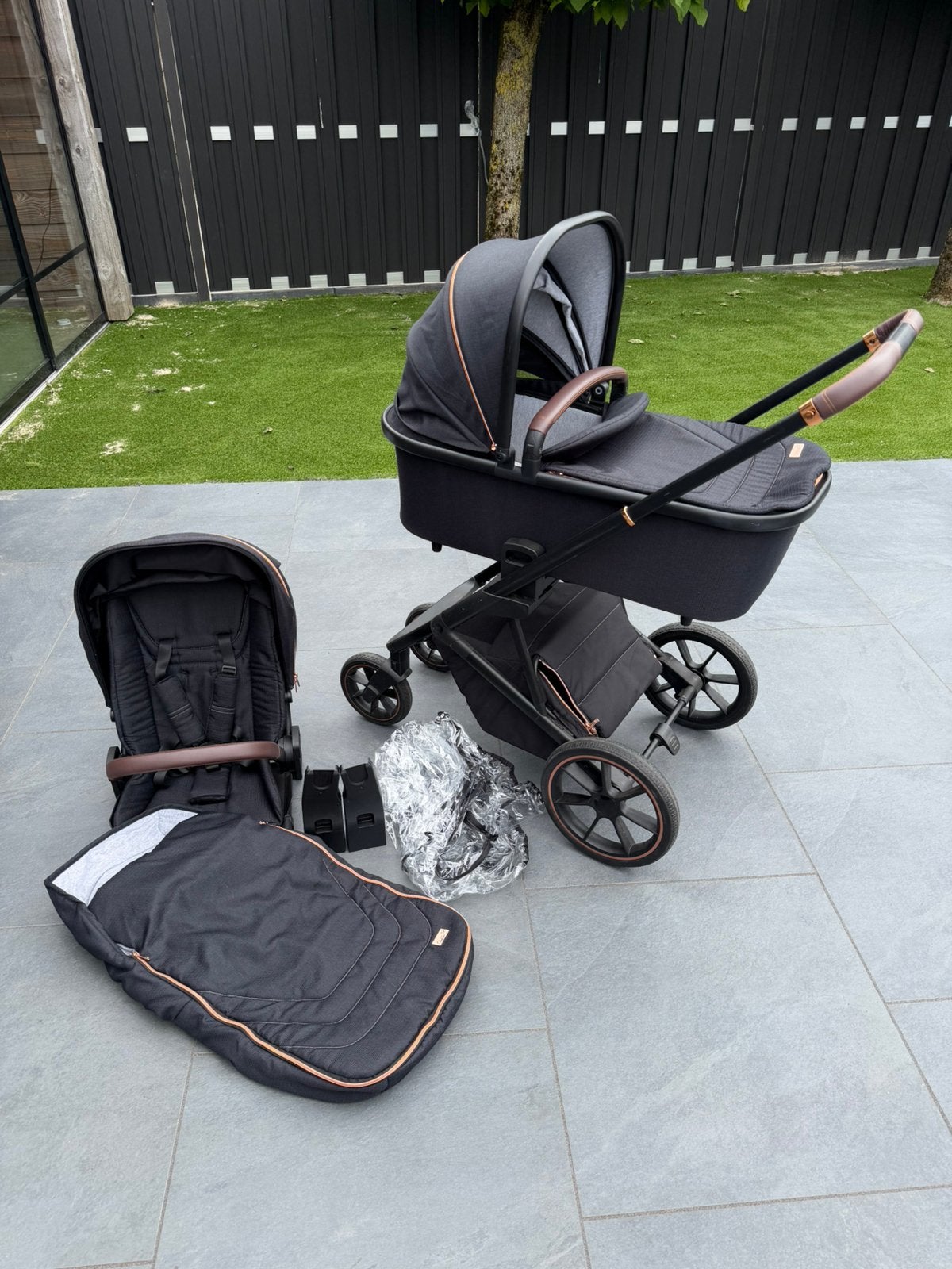 Mooie complete kinderwagen, Ophalen, Zo goed als nieuw, Overige merken, Met reiswieg
