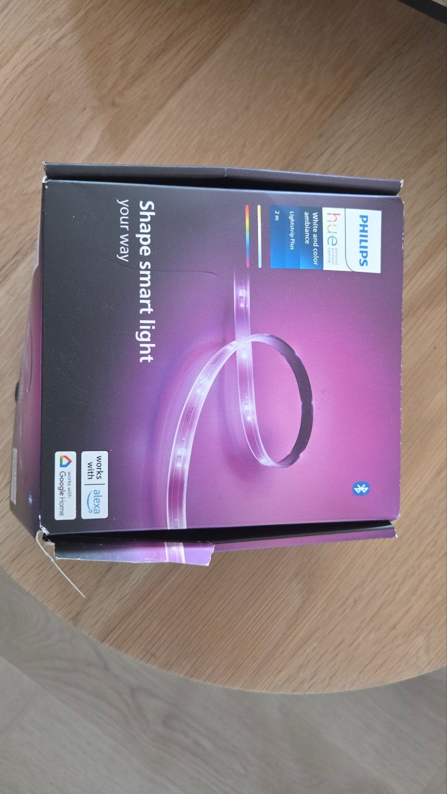 Philips Hue Lightstrip Plus 2m - Smart Verlichting, Ophalen of Verzenden, Nieuw, Modern, Smart Home, Sfeerverlichting