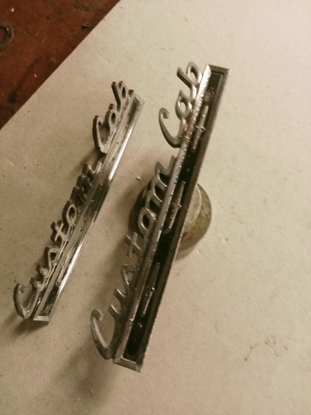 Custom Cab twee emblemen origineel, Ophalen of Verzenden, Gebruikt, Lincoln