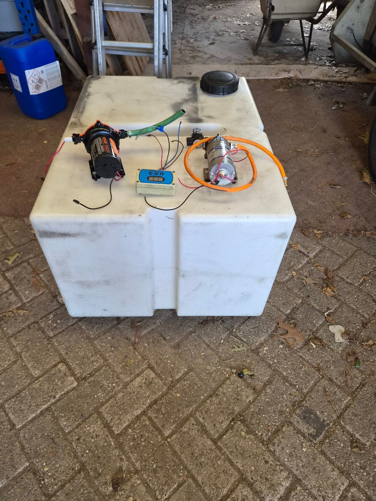 osmose telewash tucker tank glazenwasser, Ophalen