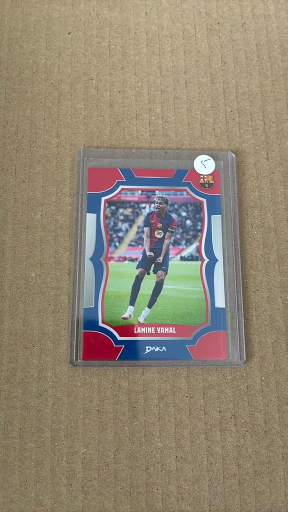 Daka card lamine yamal Barca, Ophalen of Verzenden, Zo goed als nieuw, Plaatje