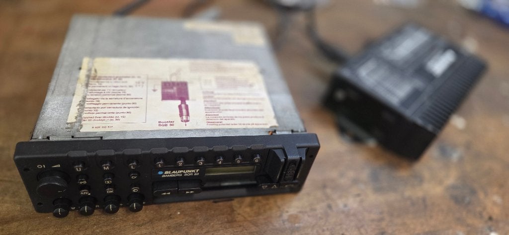 Blaupunkt Bamberg SQR 83 vintage topper met BQB 80 booster, Auto diversen, Autoradio's, Gebruikt, Ophalen of Verzenden