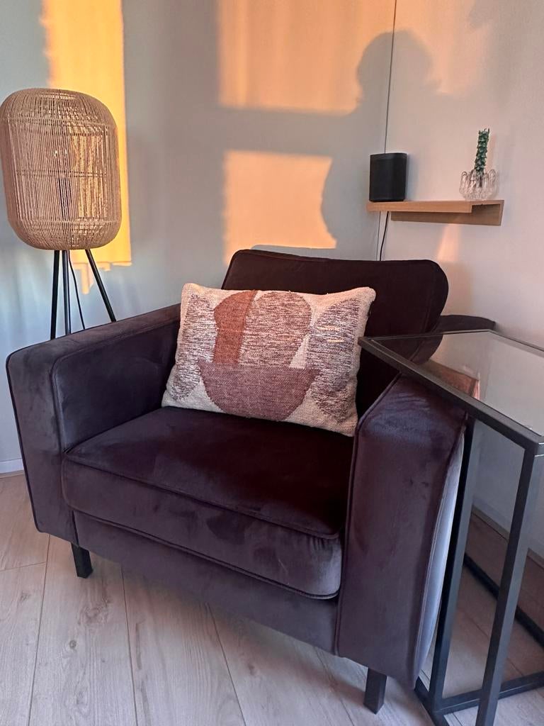 Woood rodeo loveseat antraciet, Ophalen, Eenpersoons, 75 tot 100 cm, Zo goed als nieuw