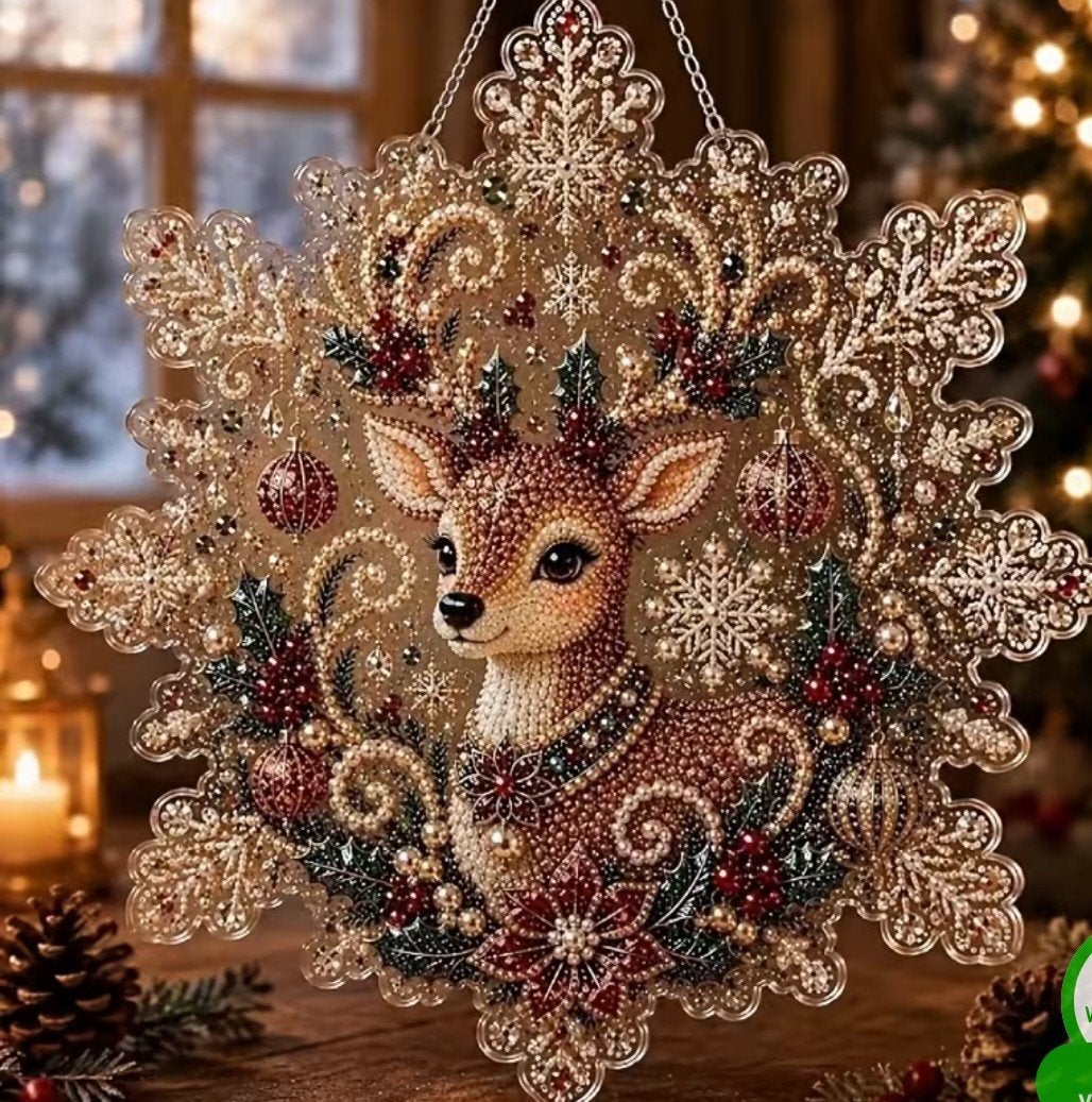 kerst raamhangers Diamond painting, Ophalen of Verzenden, Nieuw