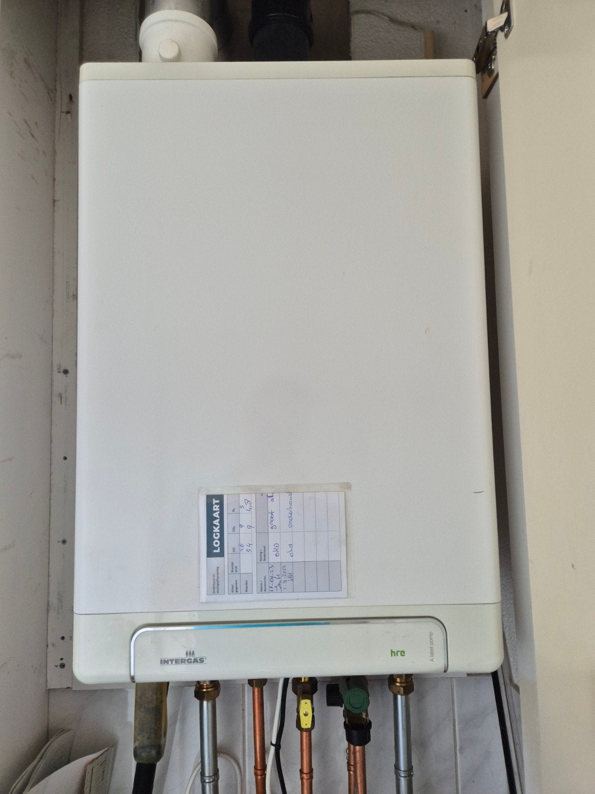 Intergas Kompakt HRE 28/24 A CV-ketel (2017), Ophalen, Gebruikt, Hoog rendement (Hr), Cv-ketel of Combi-ketel