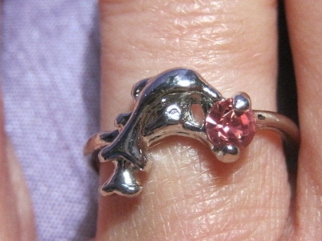 ri. Verzilverde ring DOLFIJN (17-19mm) *3*, Overige materialen, Verzenden, Nieuw, 17 tot 18