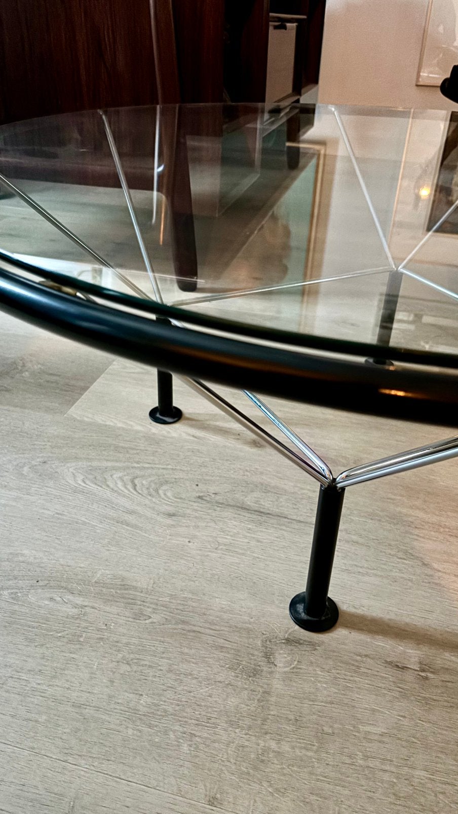 Ronde Vintage Design Salontafel Jaren 70, Ophalen, Gebruikt, ., Rond